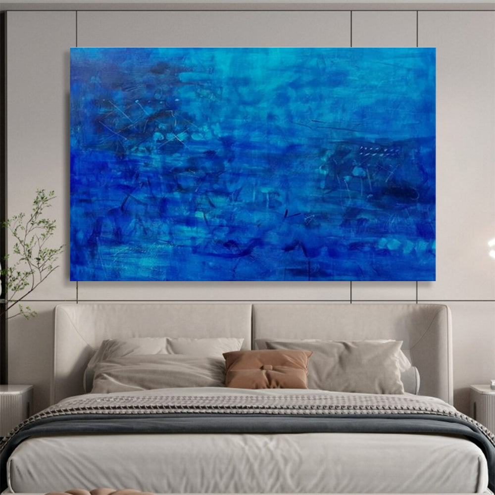 Bespoke Giant Abstract Hand Painting for Villa Foyer