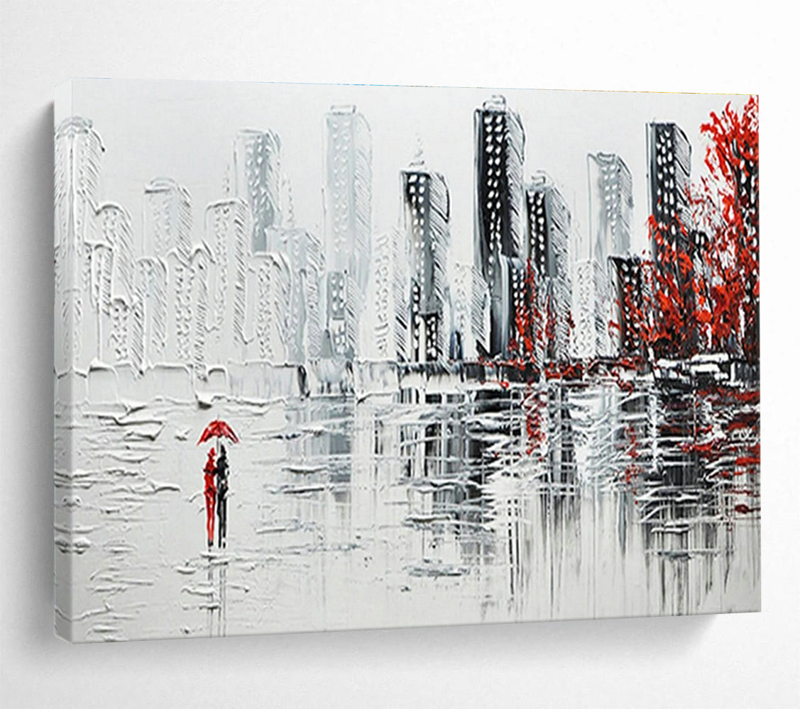 Big Custom Hand-Painted Abstract Canvas for Community Centers DLZ3270
