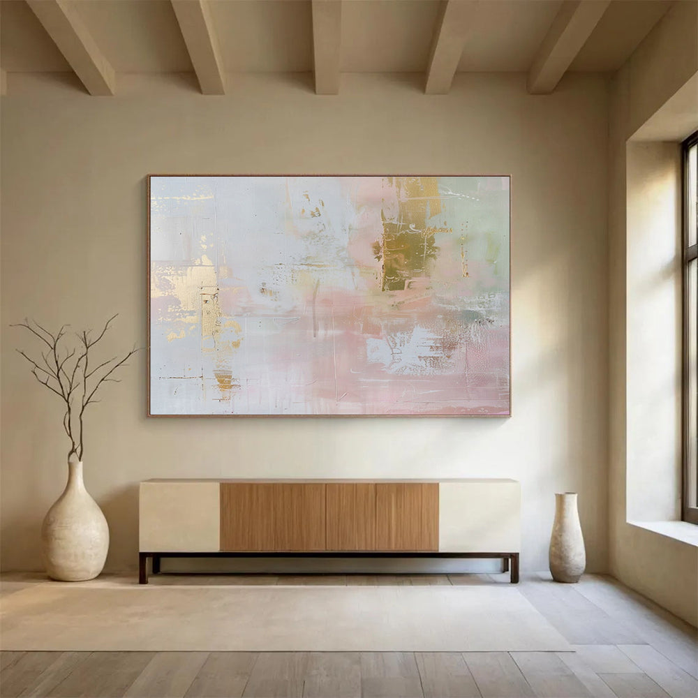 Large Custom Abstract Hand-Painted Art for E-commerce Fulfillment Center Quality Control Area DLZ2882