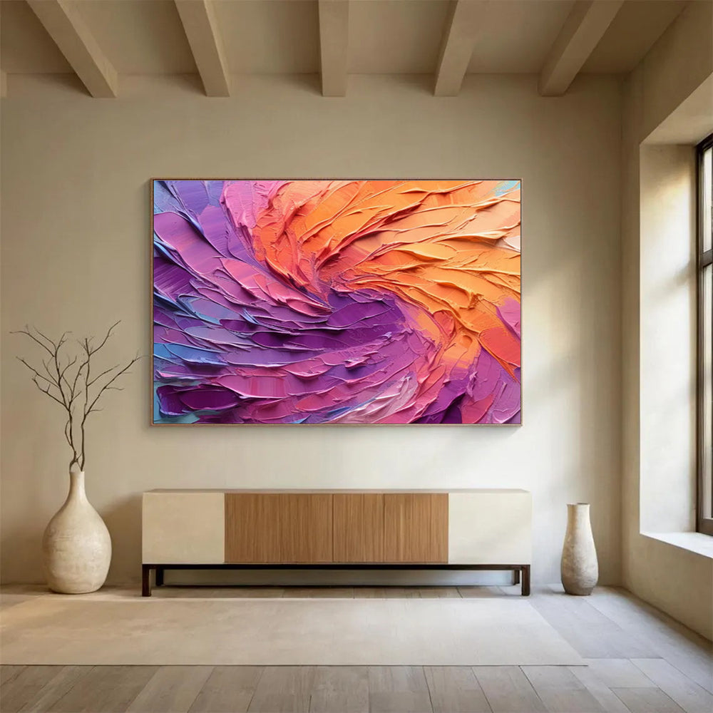 Large Custom Abstract Hand-Painted Art for Urban Vertical Farming Crop Nutrient Uptake Kinetics Research Institute DLZ3204