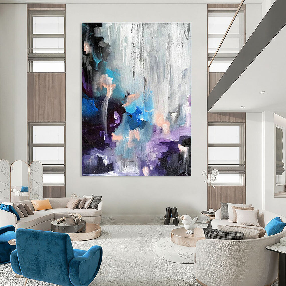 Huge Customizable Handmade Abstract Painting for DIY Craft Workshops  DLZ0069