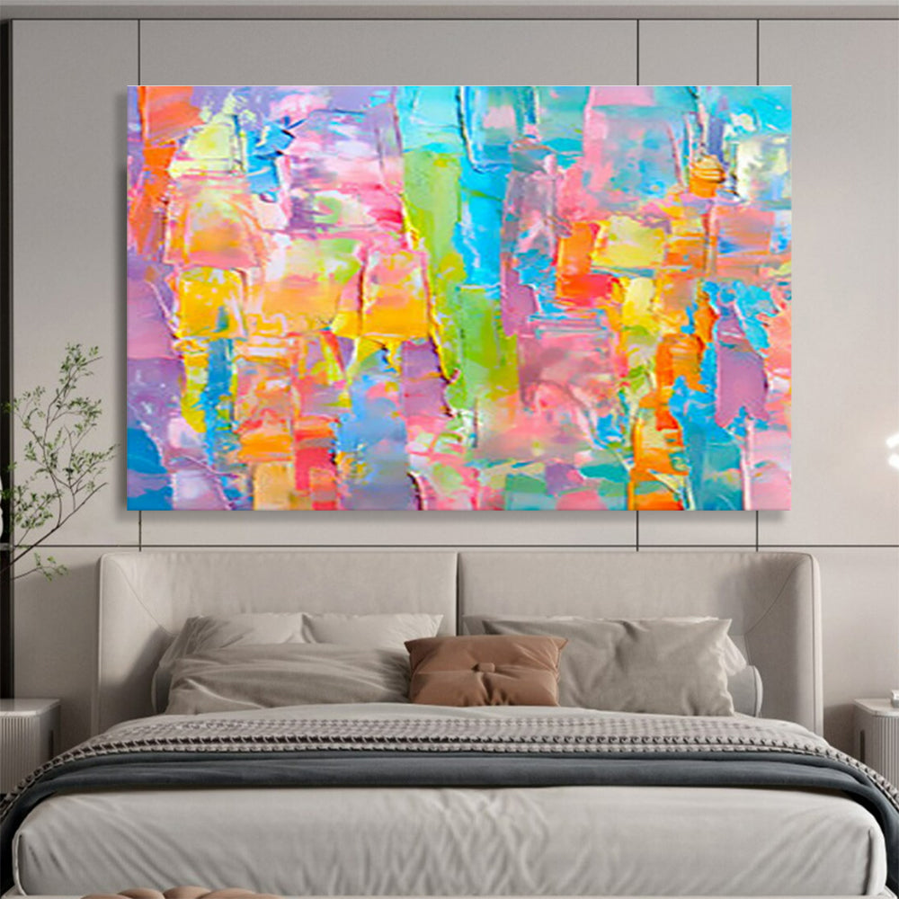 Customized Large-Scale Abstract Hand Painting for Speech Therapy Center DLZ2781