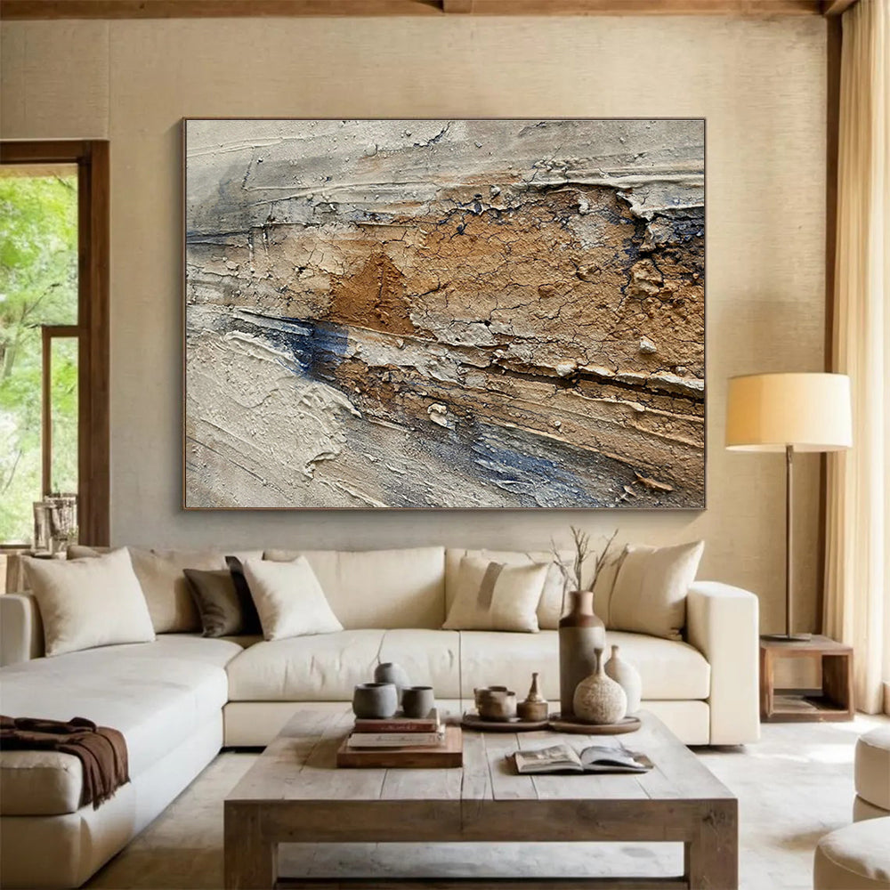 Bespoke Club Large Abstract Hand-Painted Art