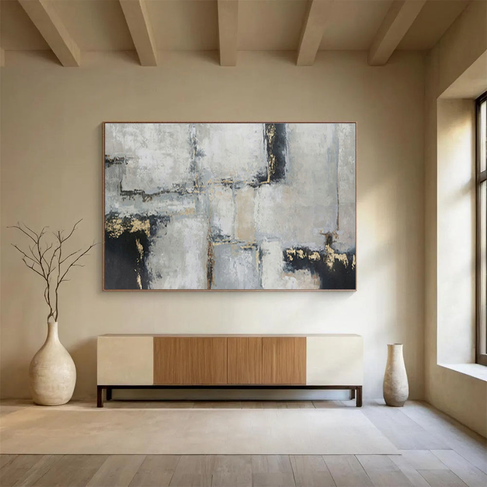 Oversized Custom Abstract Hand Painting for Eye Clinic DLZ2735
