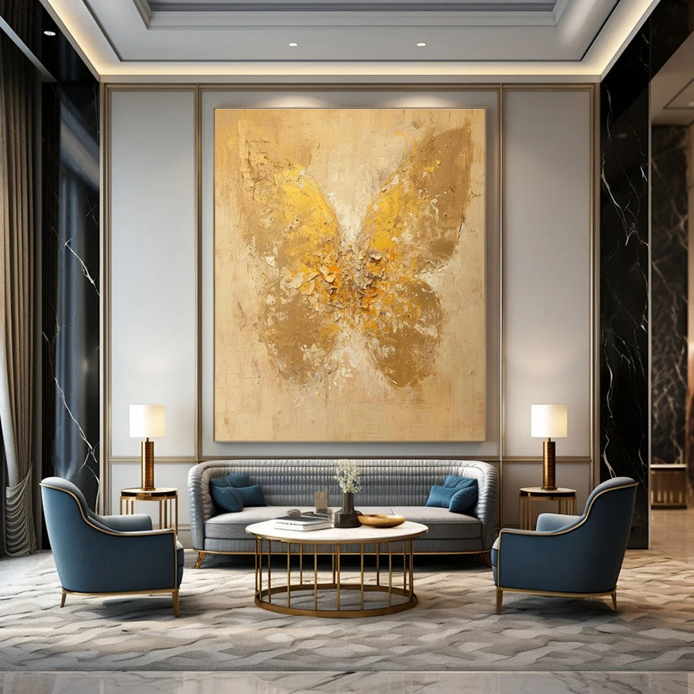 Large-Scale Custom Hand-Painted Abstract Artwork - Artistic Rhythms for African Dance Studios  DLZ0341