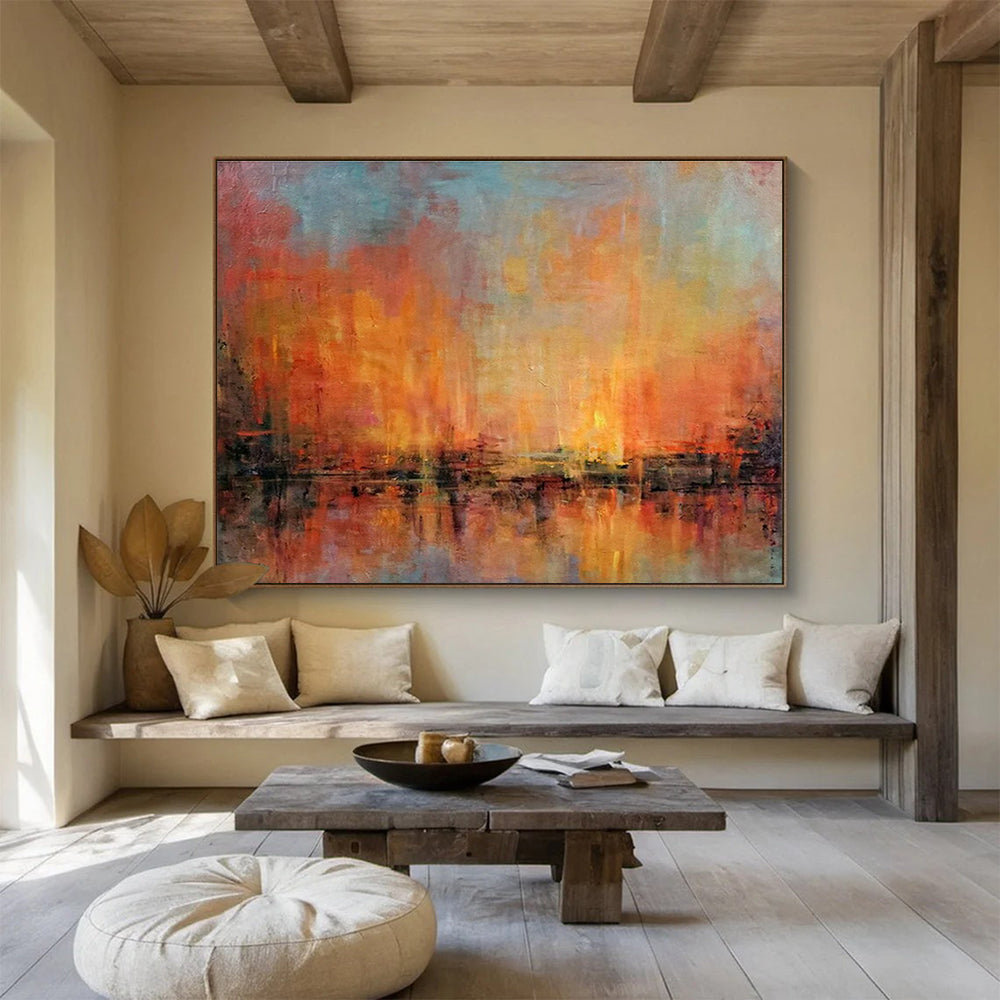 Large-Size Custom Abstract Hand Painting for Optometry Store DLZ2770