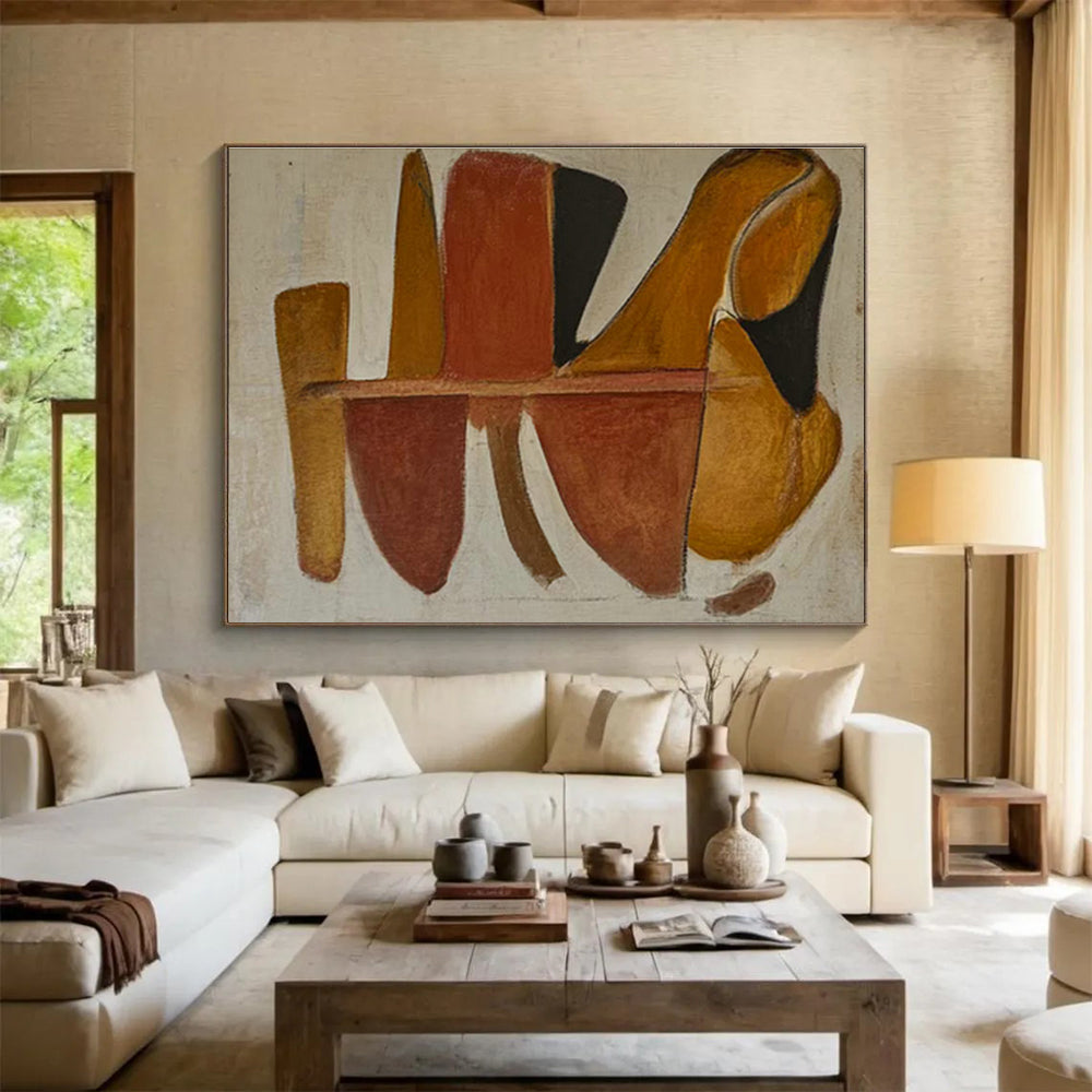 Bespoke Banquet Hall Large Abstract Hand Painting