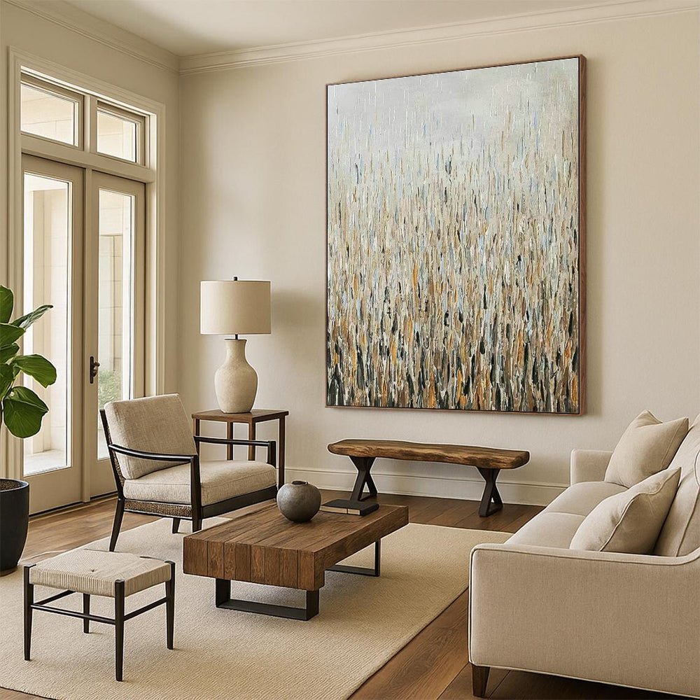Massive Custom Hand-Painted Abstract Canvas - Creative Buzz for Advertising Photography Studios  DLZ0307