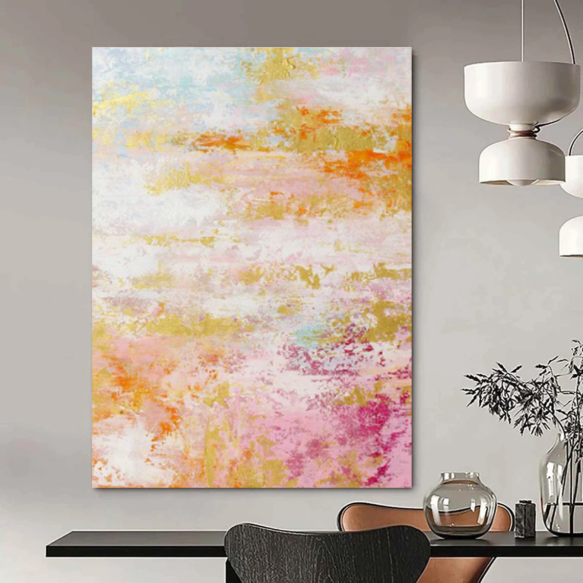 Huge Customizable Handmade Abstract Wall Art for Traditional Mexican Folk Art Galleries  DLZ0047
