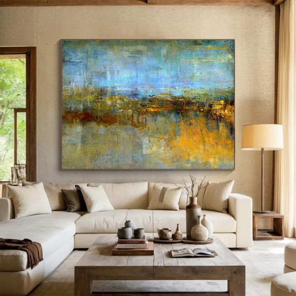 Customized Large Abstract Hand Painting for Vintage Store DLZ2756