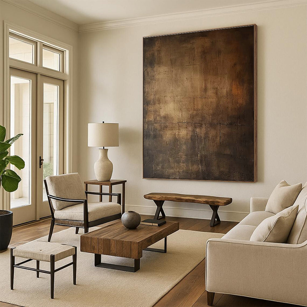Grandiose Large-Scale Custom Hand-Painted Abstract Artwork - Luxurious Decor for Private Yachts  DLZ0179