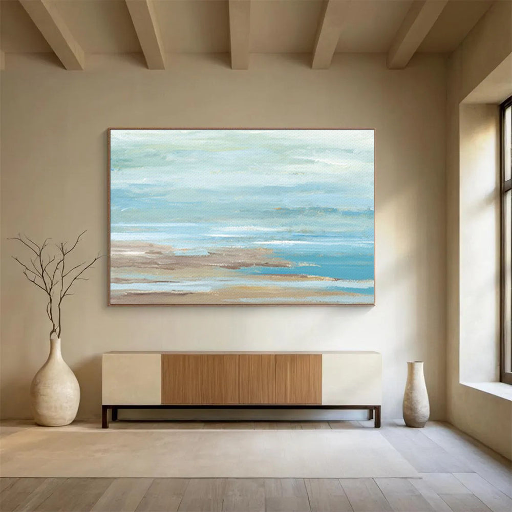 Customized Large Abstract Hand Painting for Maritime Navigation School Classroom DLZ2805