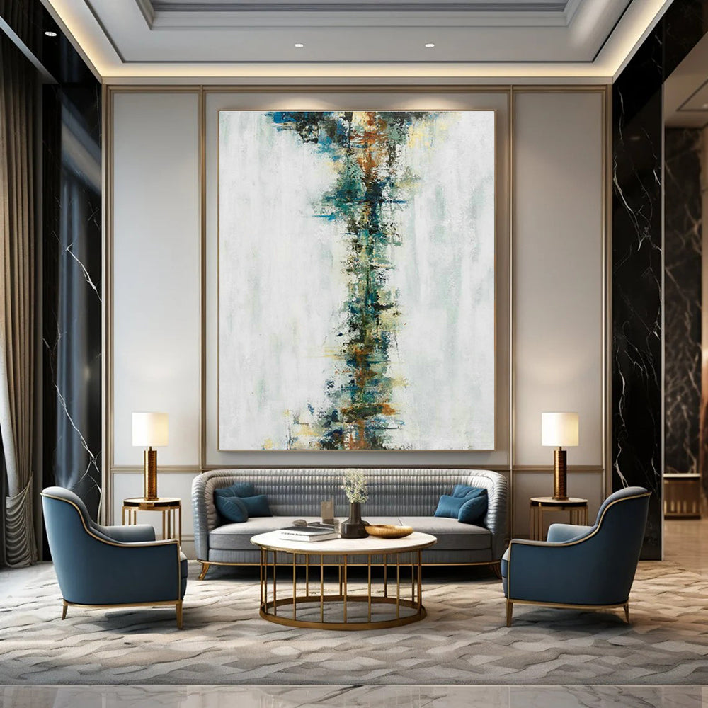 Extra Wide Custom Handmade Abstract Painting for Miniature Painting Studios  DLZ0024