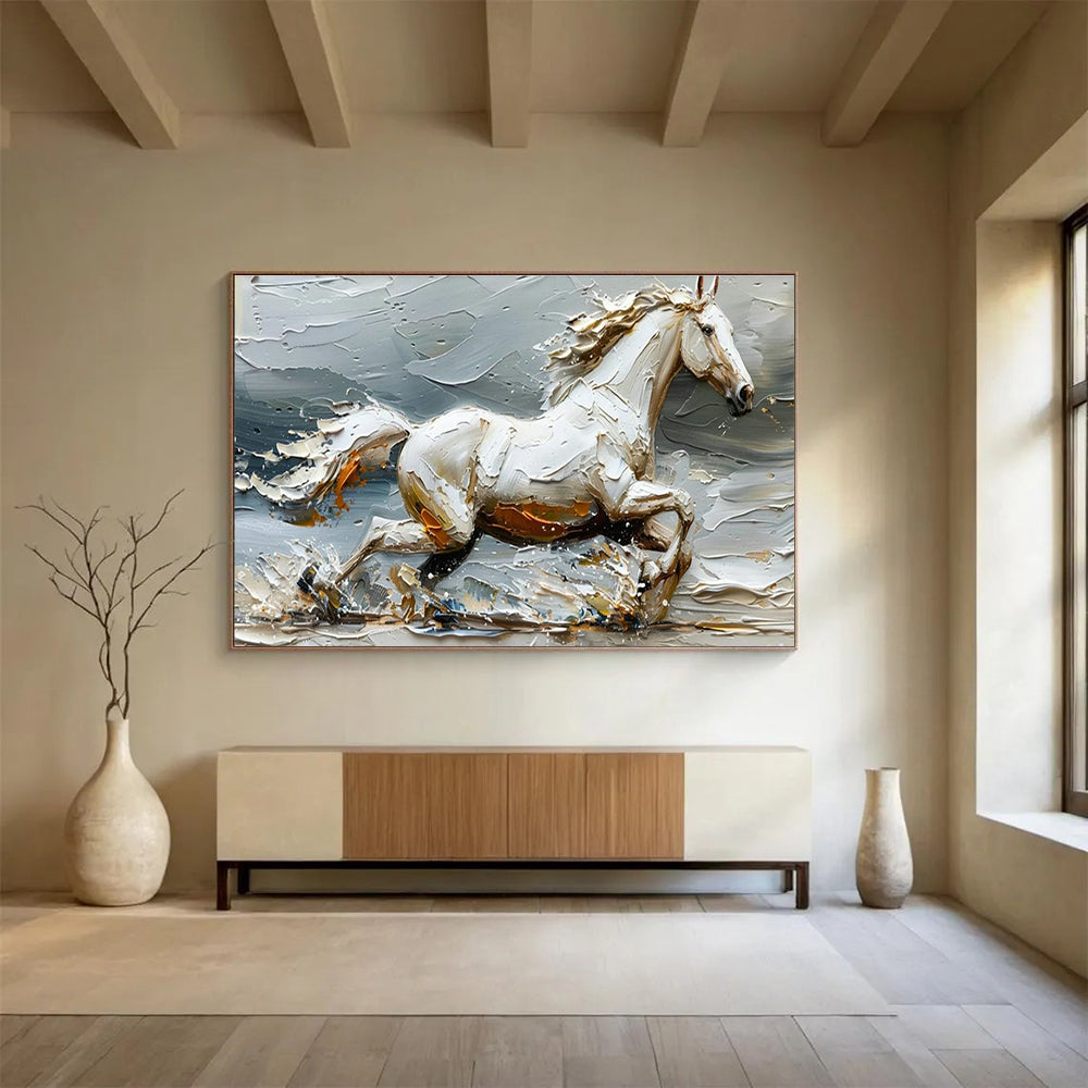 Large Custom Abstract Hand-Painted Art for Underwater Earthquake Fault Movement Monitoring Observatory DLZ3196