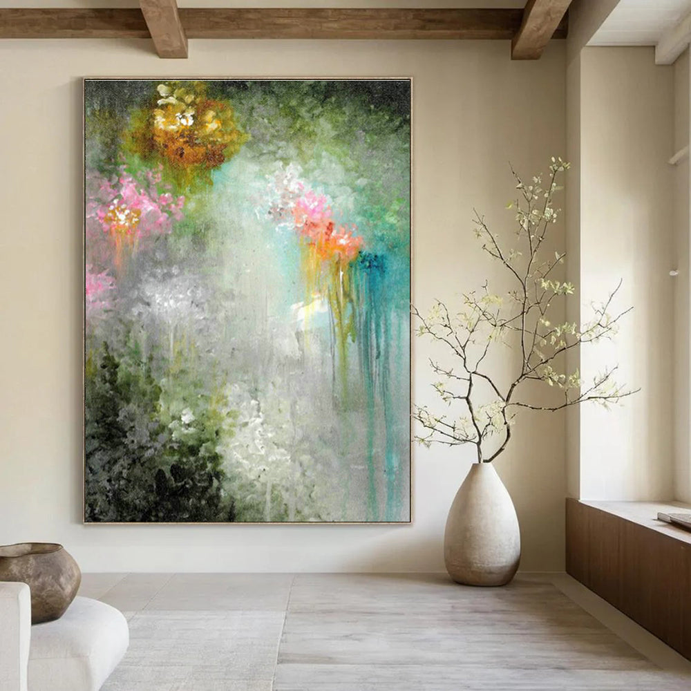 Massive Customizable Hand-Painted Abstract Canvas for Sound Bath Healing Centers  DLZ0073