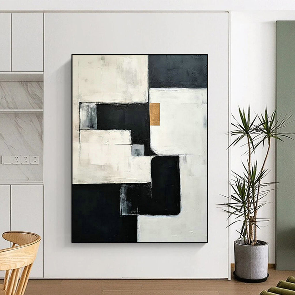 Large-Scale Custom Hand-Painted Abstract Painting - Exclusive Art Decoration for Living Rooms  DLZ0118