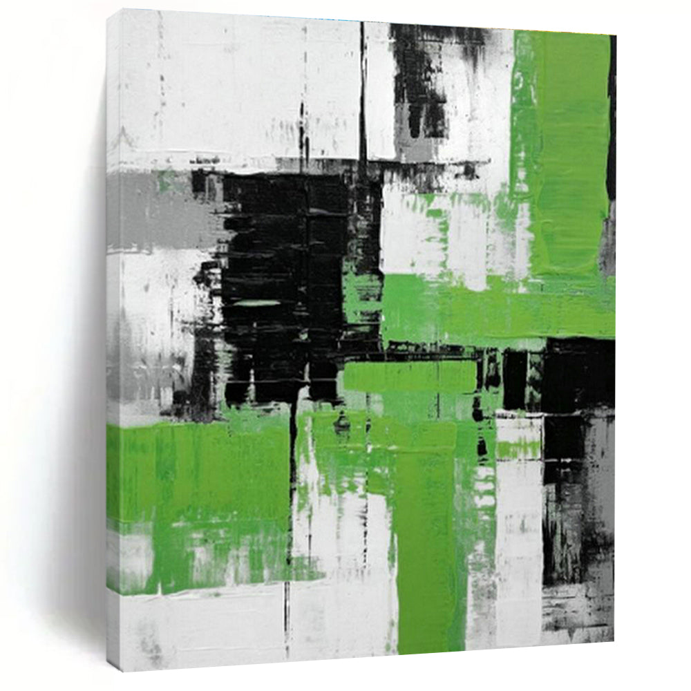 Massive Custom Hand-Painted Abstract Canvas - Creative Dynamism for Advertising Agencies  DLZ0277