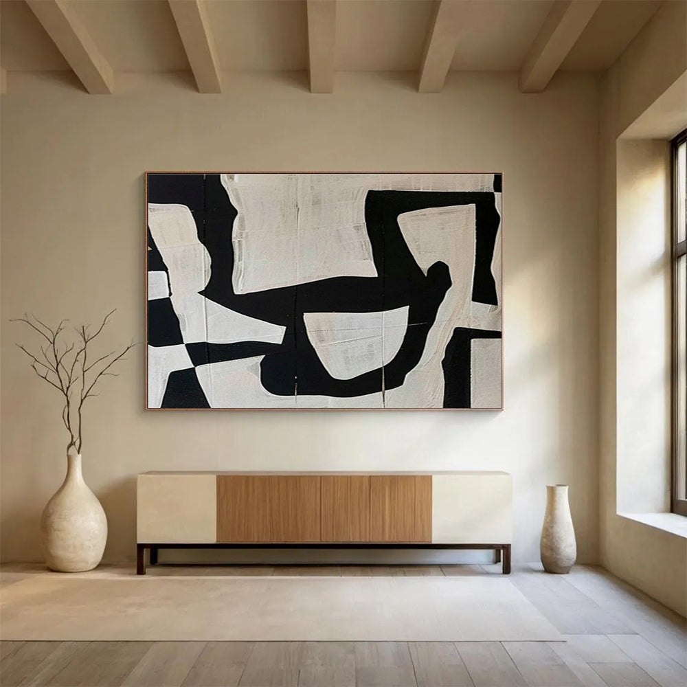 Oversized Custom Hand-Painted Abstract Art for Subterranean Cave Speleothem Formation Study Center DLZ3129