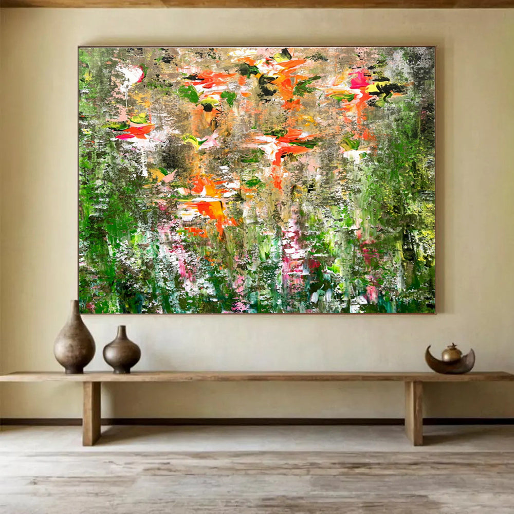 Extra Wide Custom Handmade Abstract Painting for Airport Lounges DLZ3306