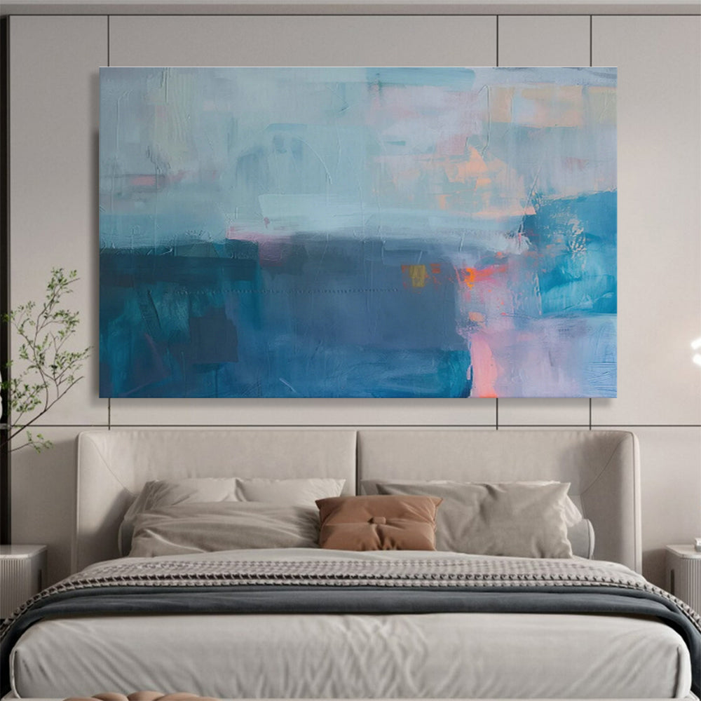 Custom-Made Giant Abstract Hand Painting for Meteorite Impact Crater Research Facility Laboratory DLZ2869