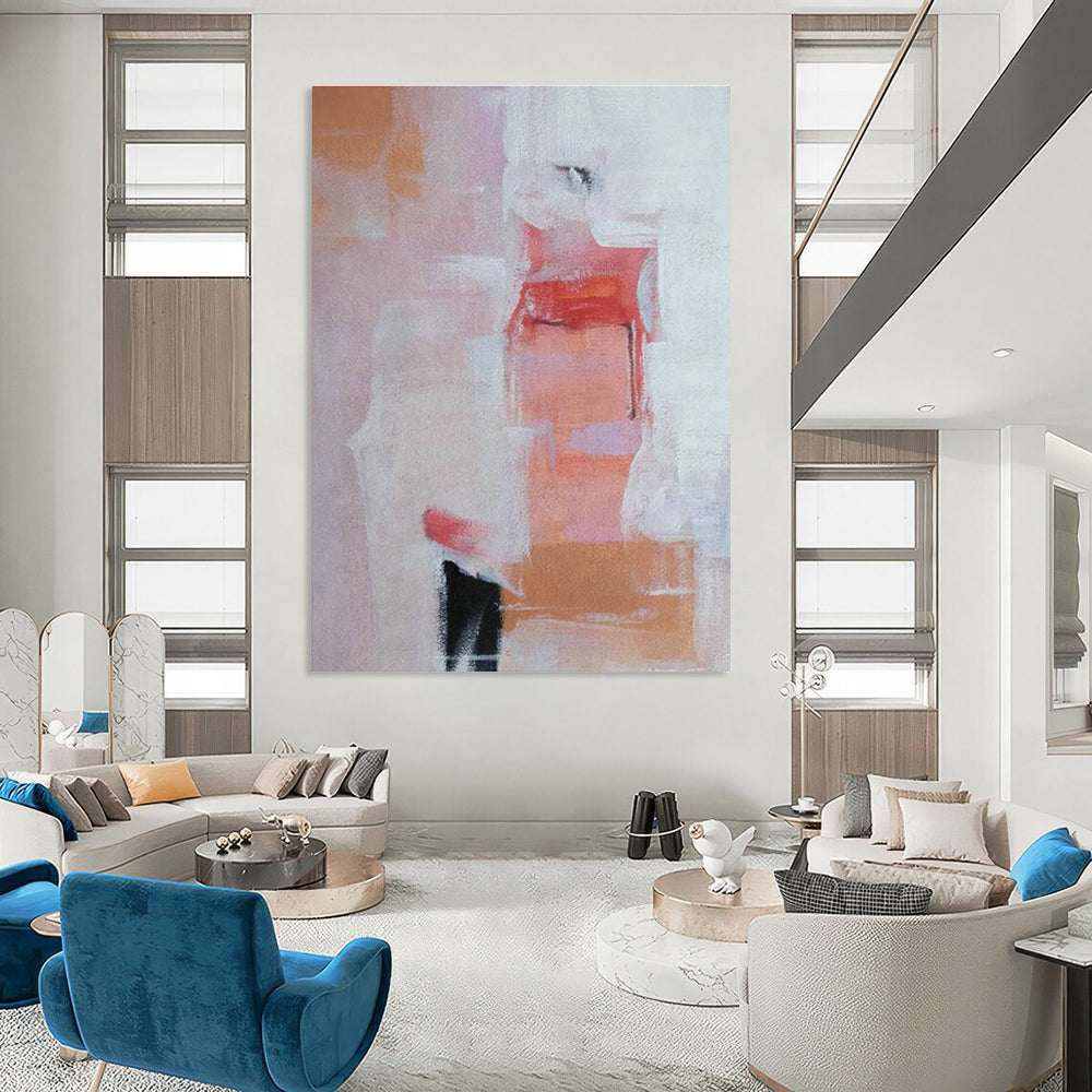 Grand Custom Hand-Painted Abstract Canvas - Avant-Garde Vision for Contemporary Art Museums  DLZ0334