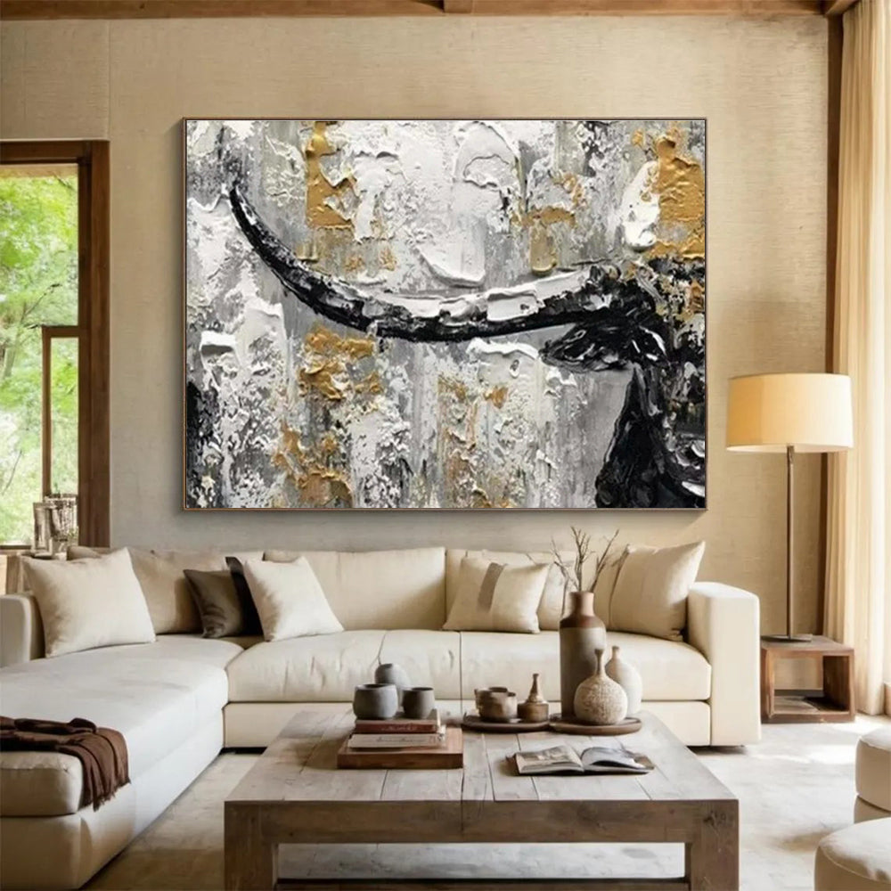 Large-Size Custom Abstract Hand Painting for Karaoke Room DLZ2720
