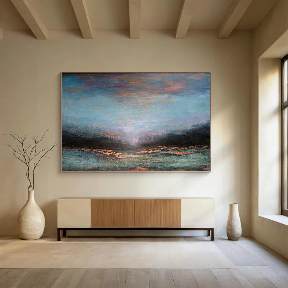 Large Custom Abstract Hand-Painted Art for Underwater Cultural Heritage Augmented Reality Guided Tour Development Studio DLZ3164