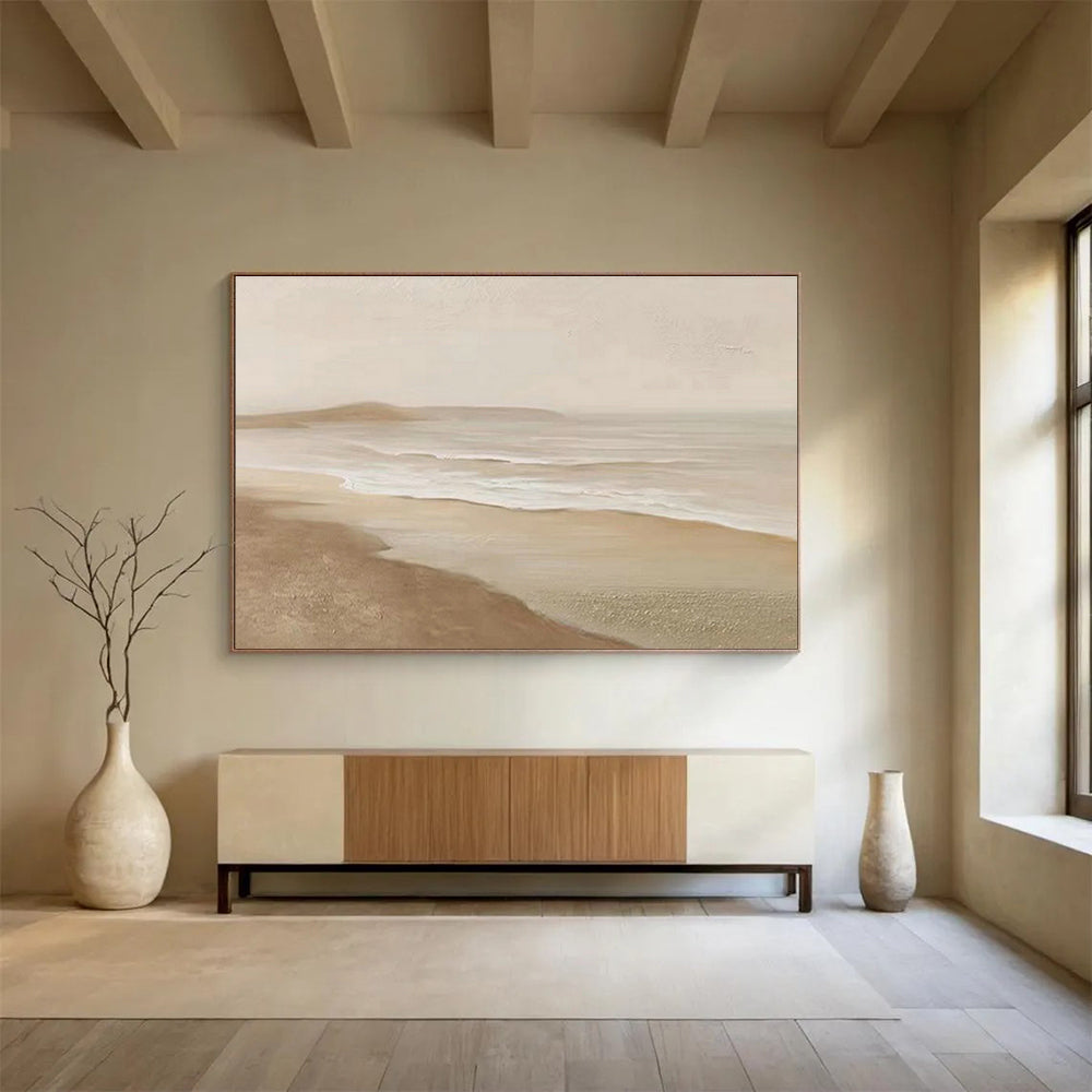 Oversized Custom Abstract Hand Painting for Underwater Research Station Recreation Room DLZ2910