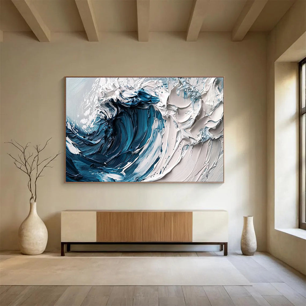 Oversized Customizable Handmade Abstract Painting for Retail Stores DLZ3257