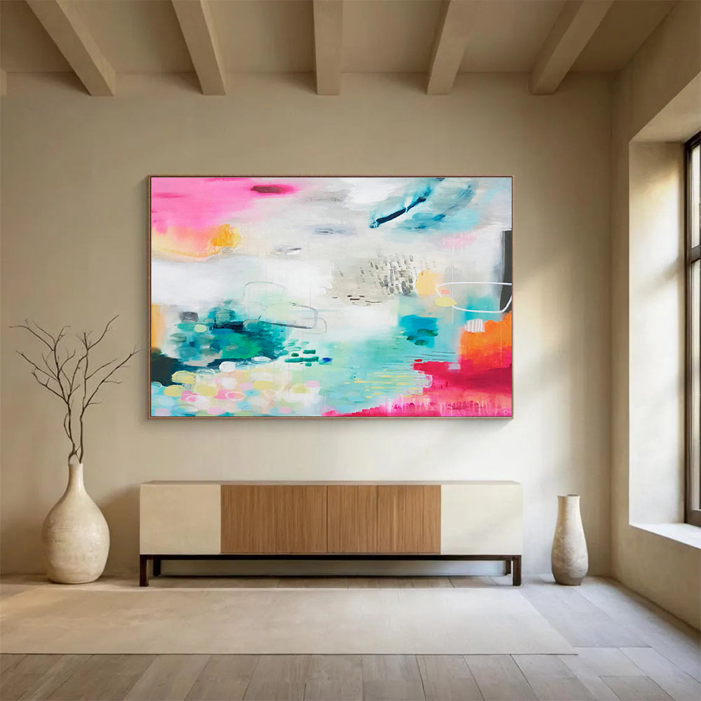 Scented Oil Custom Hand-Painted Abstract for Aromatherapy Studios
