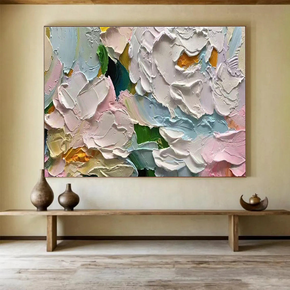 Custom-Made Giant Abstract Hand Painting for Deep-Sea Hydrothermal Vent Mineral Precipitation and Deposition Research Lab DLZ3201