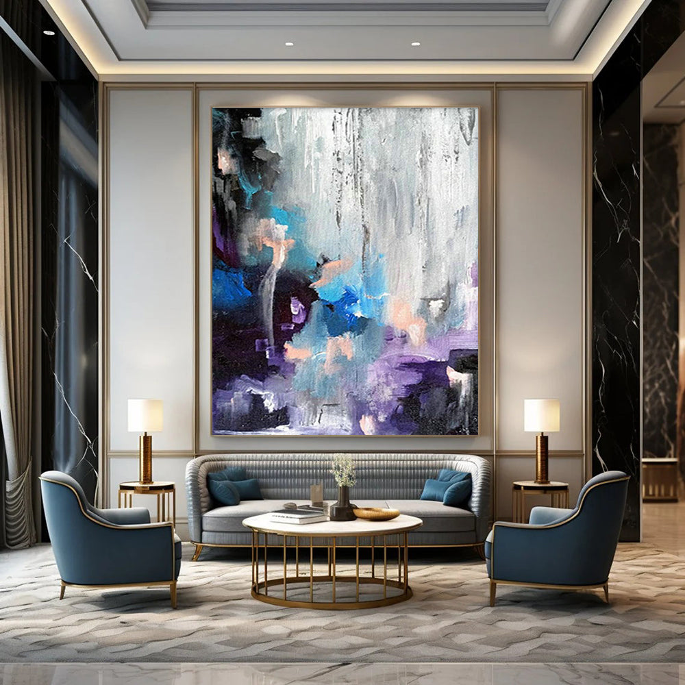 Huge Customizable Handmade Abstract Painting for DIY Craft Workshops  DLZ0069