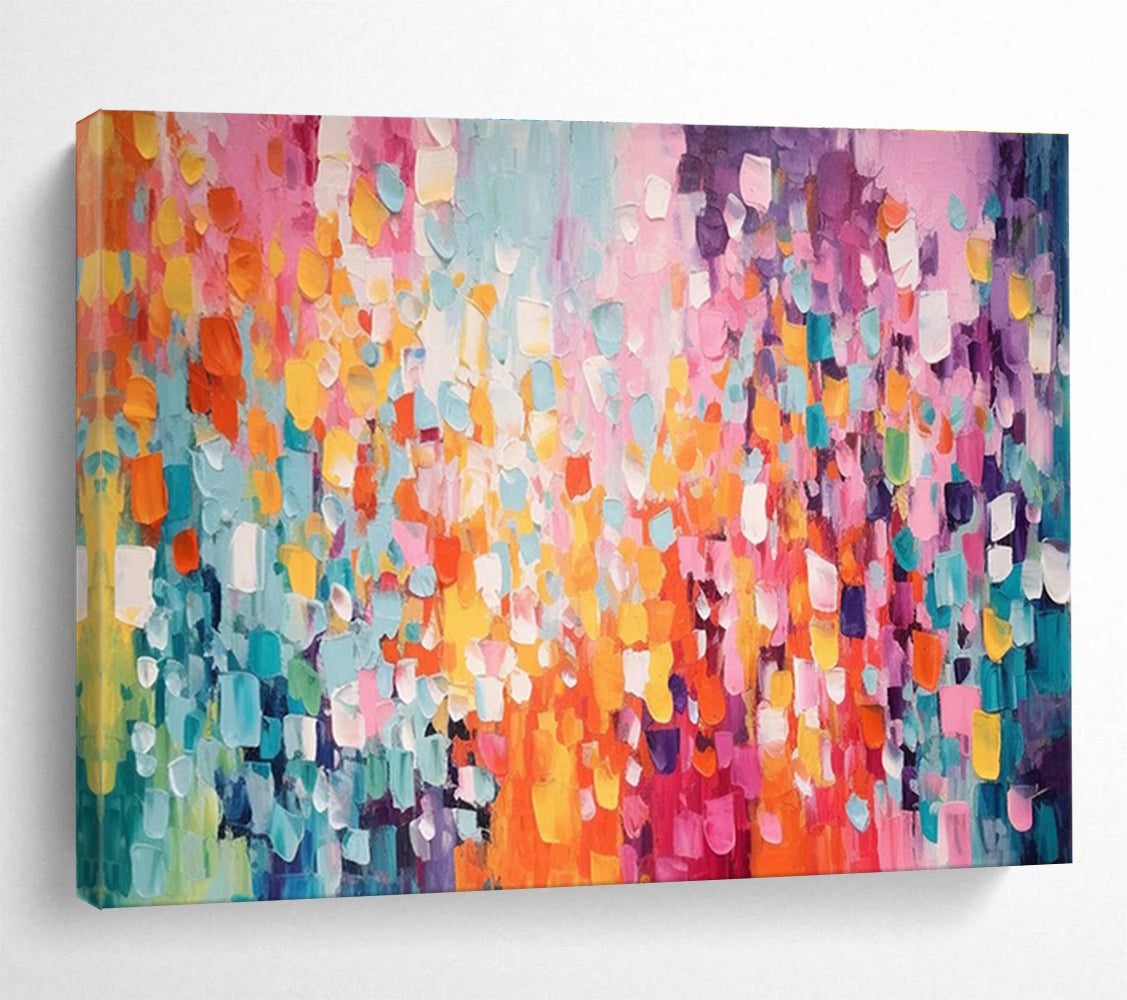 Big Handmade Abstract Painting, Pop Art-inspired for Funky Interiors DLZ3244