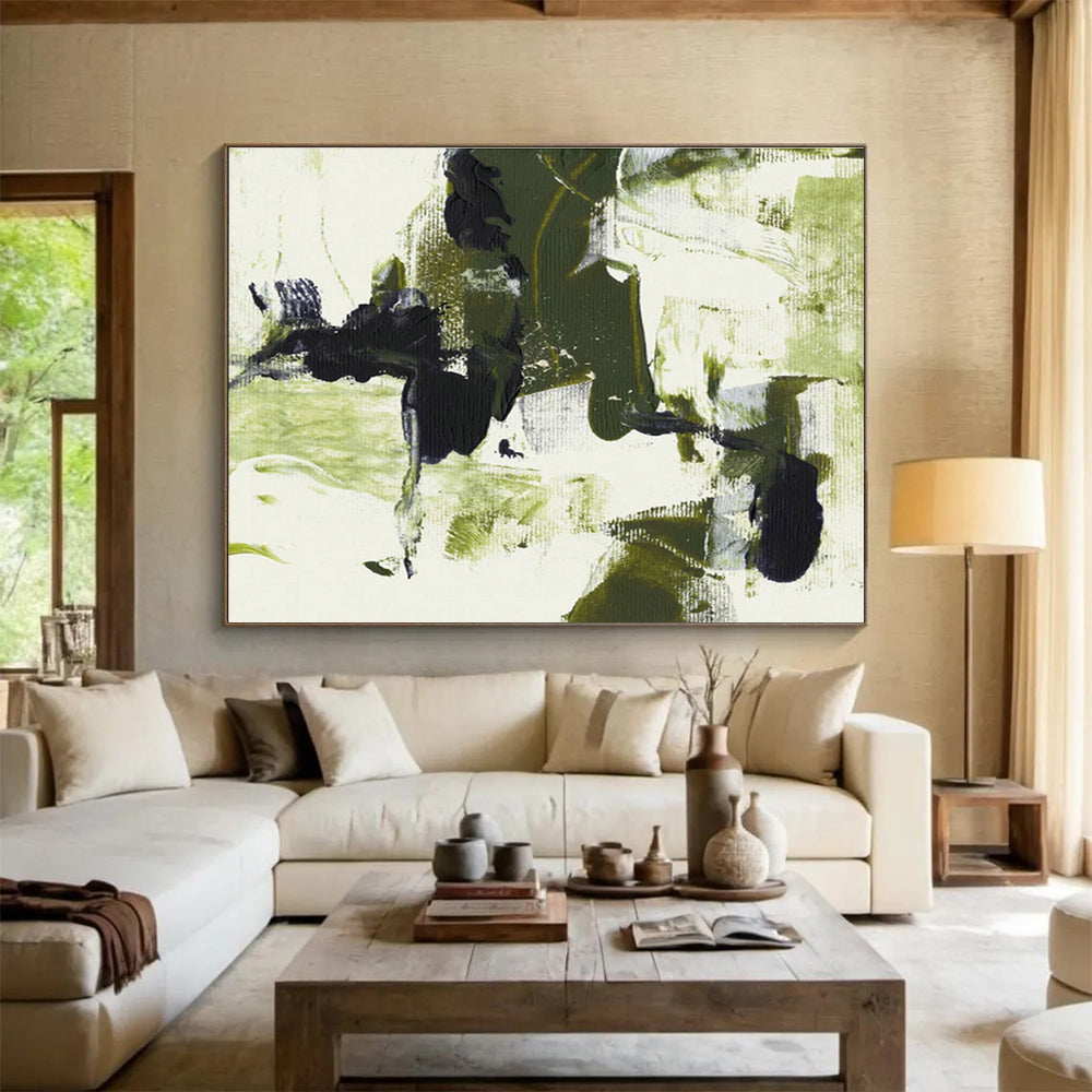Oversized Custom Abstract Hand Painting for Electric Vehicle Charging Station Hub DLZ2828