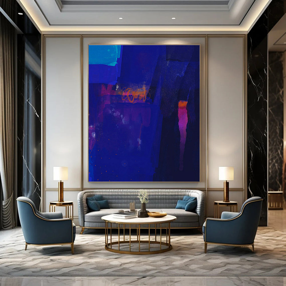 Monstrous Customizable Handmade Abstract Canvas for Urban Exploration Themed Bars  DLZ0090