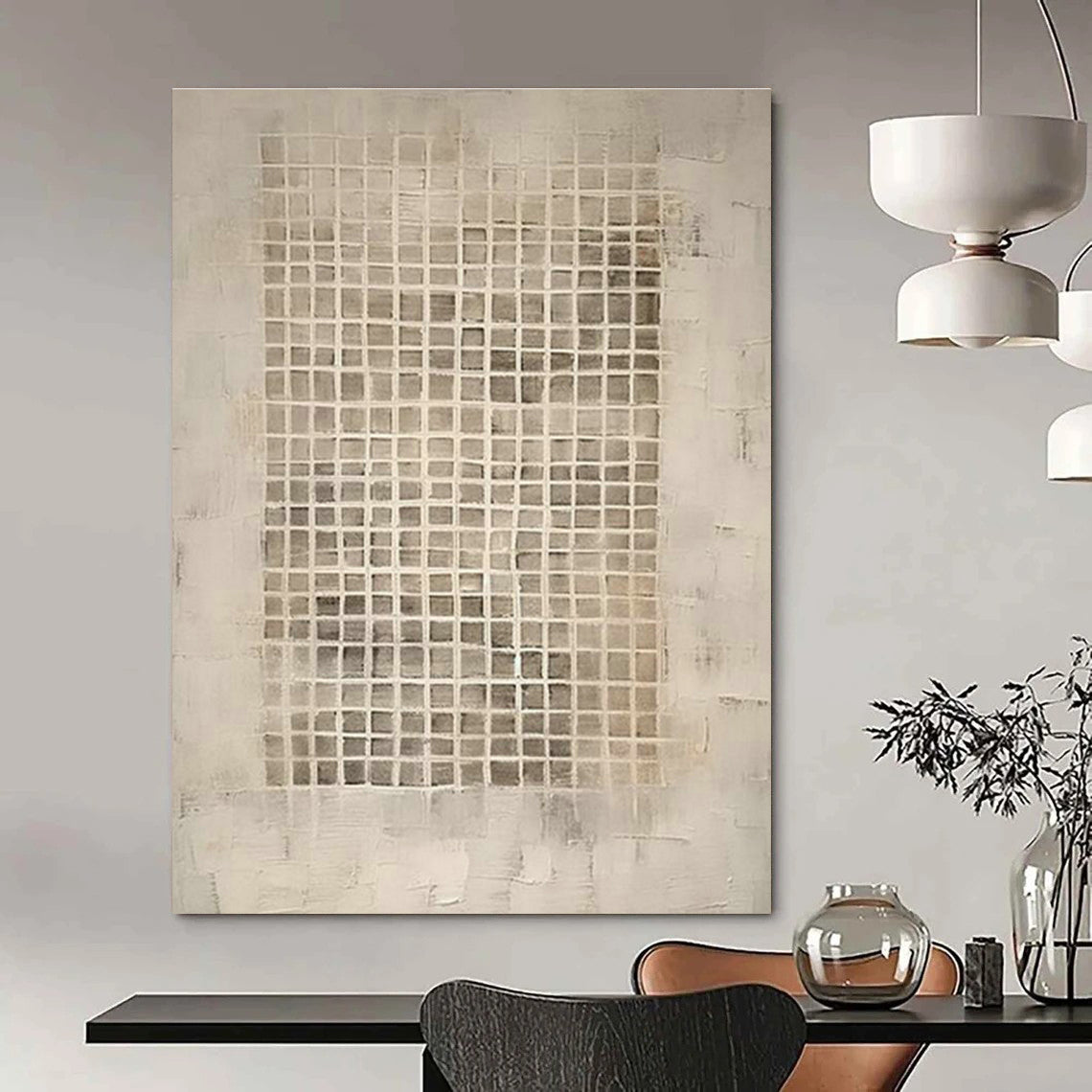 Large-Scale Custom Hand-Painted Abstract Painting - The Serene Beauty of Yoga Studios  DLZ0128