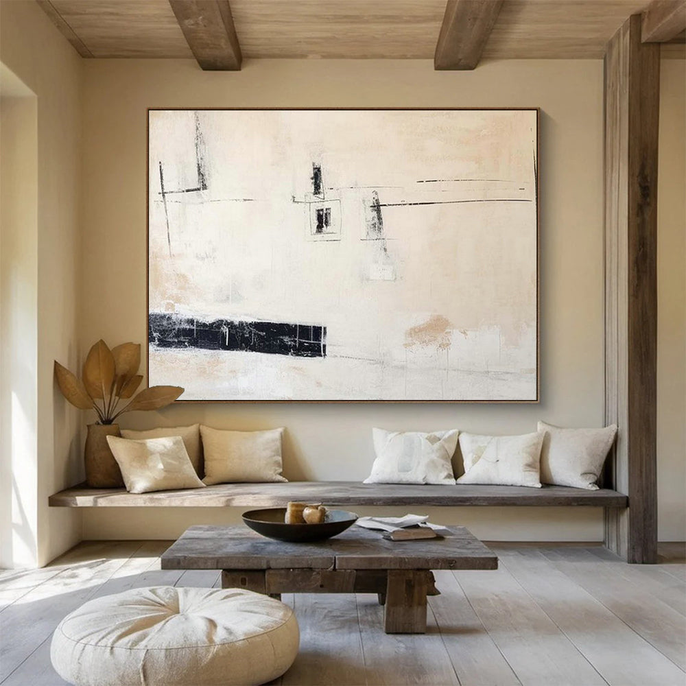 Tailored Gallery-Grade Large Abstract Hand Painting