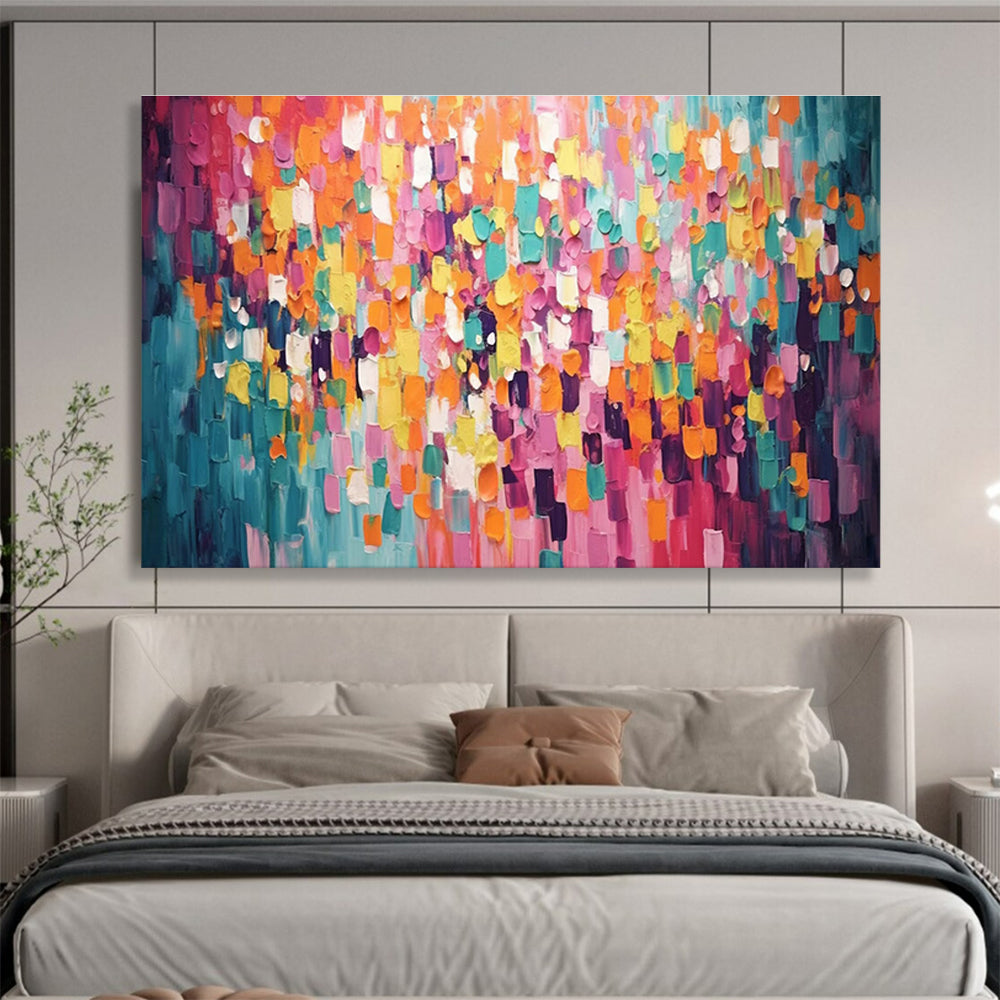 Big Custom Hand-Painted Abstract Wall Art for Office Spaces DLZ3252