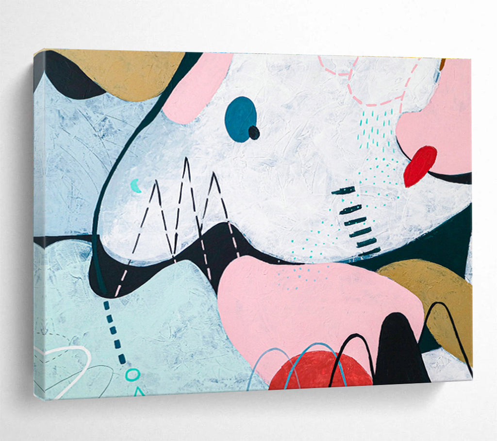 Custom Giant Abstract Hand Painting for Deep-Sea Mining Rigs Control Module DLZ2934