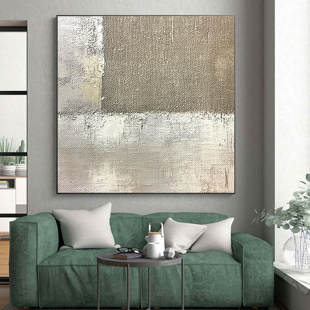 Minimalist Abstract with Beige and Gray GER338