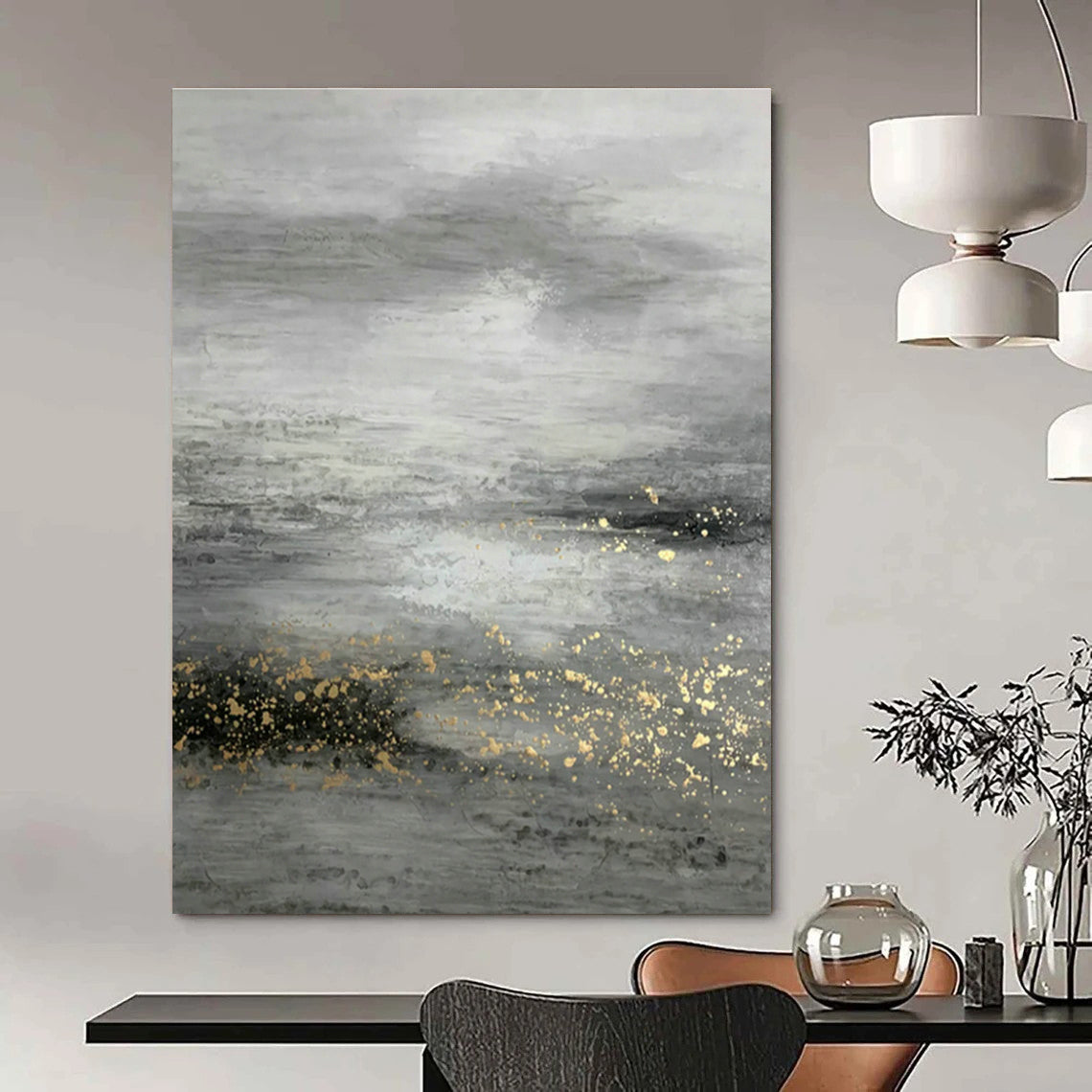 Massive Custom Abstract Canvases for Entryway and Cottage Dining Room DLZ0534