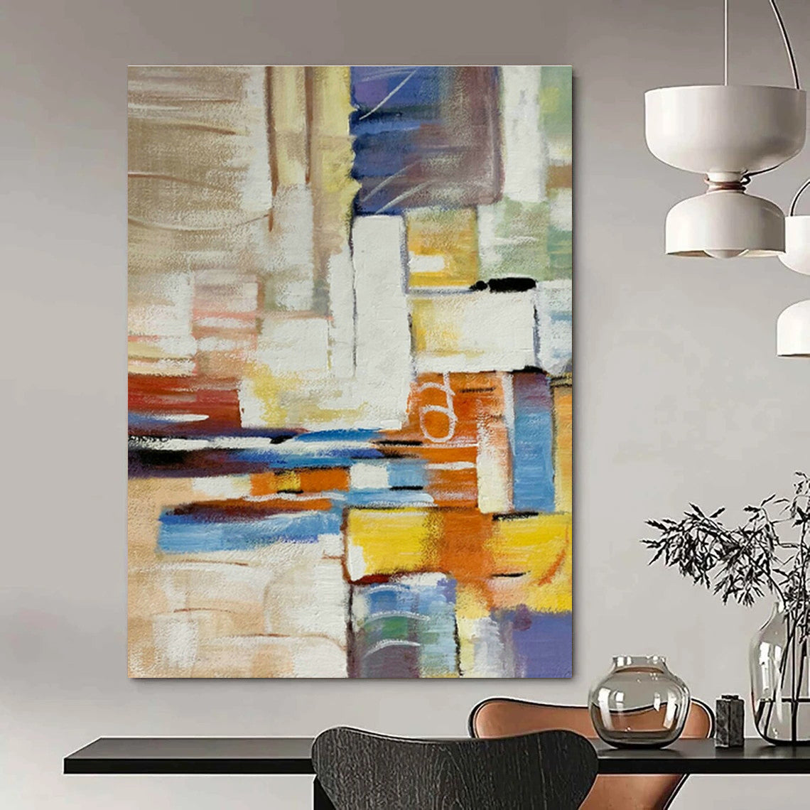 Custom Abstract Canvases for Office and Bedroom DLZ0777