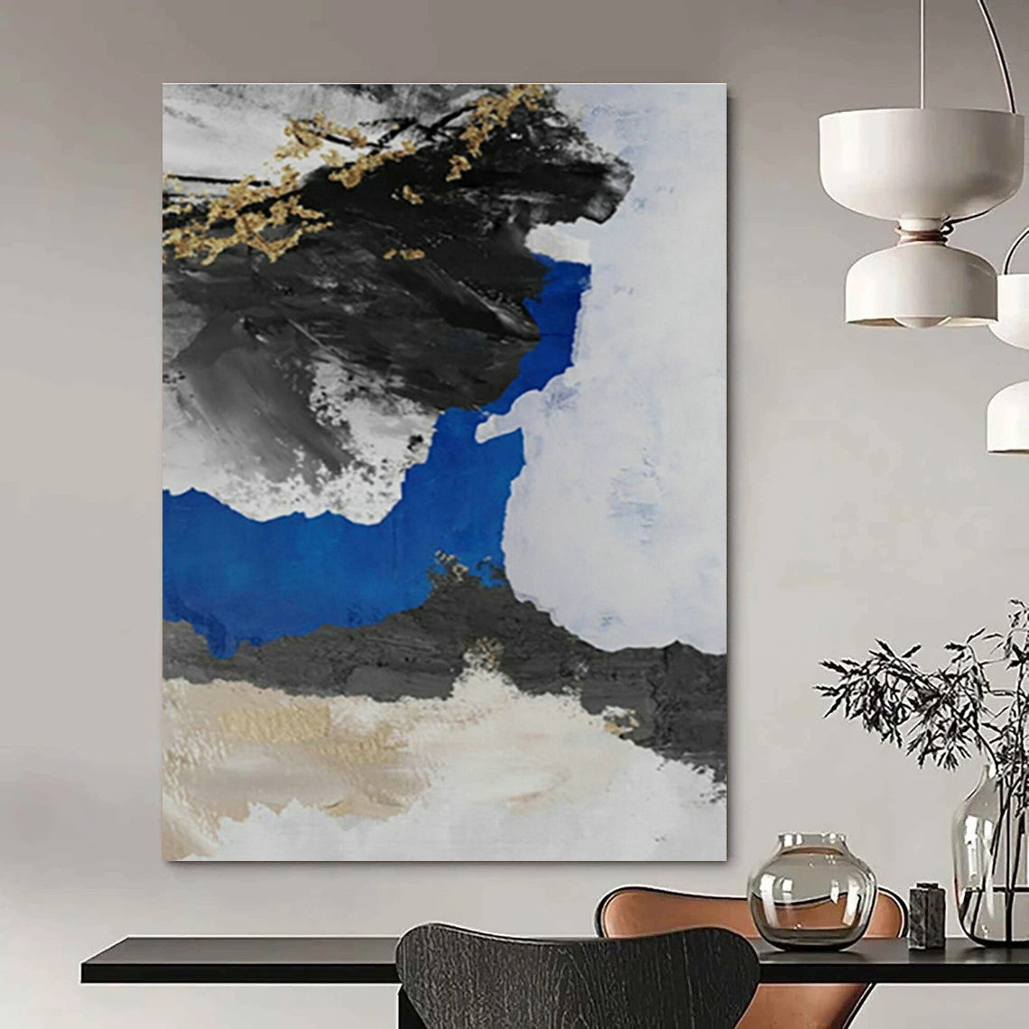 Vastly Oversized Bespoke Abstract Canvas for Office & Cottage Entryway DLZ1238