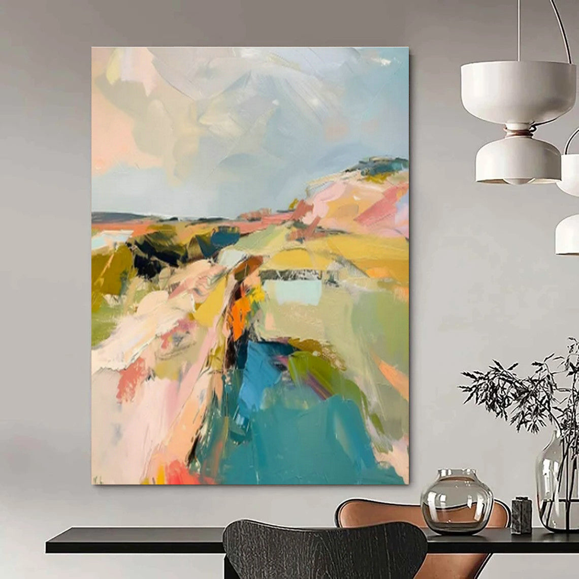 Hand-Crafted Abstract Decor for Bedroom and Cottage Hallway DLZ1581