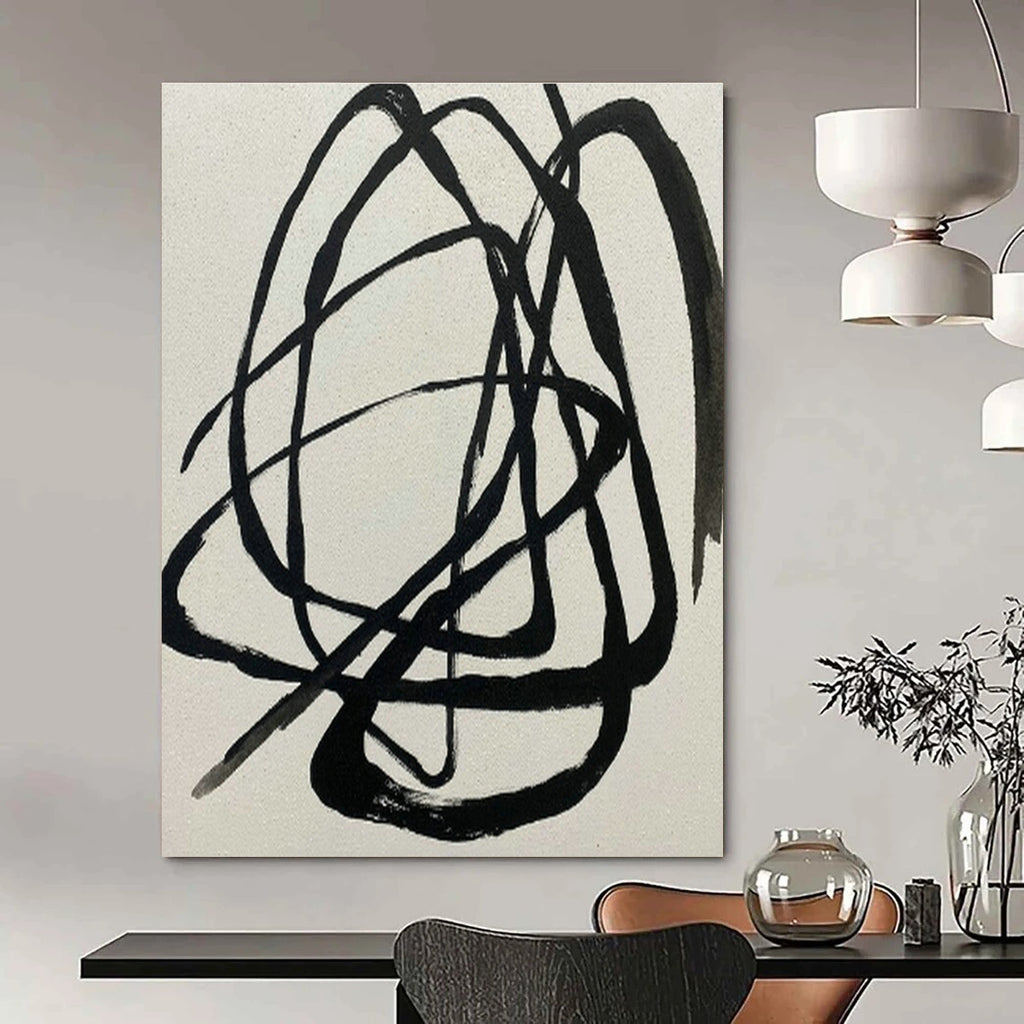 Oversized Hand Painted Abstract Artwork for Hallway & Entryway DLZ2020