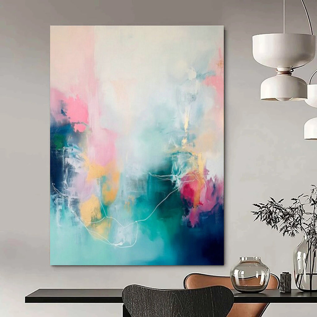 Humongous Custom-Sized Hand Painted Abstract Artwork for Entryway & Office DLZ2082