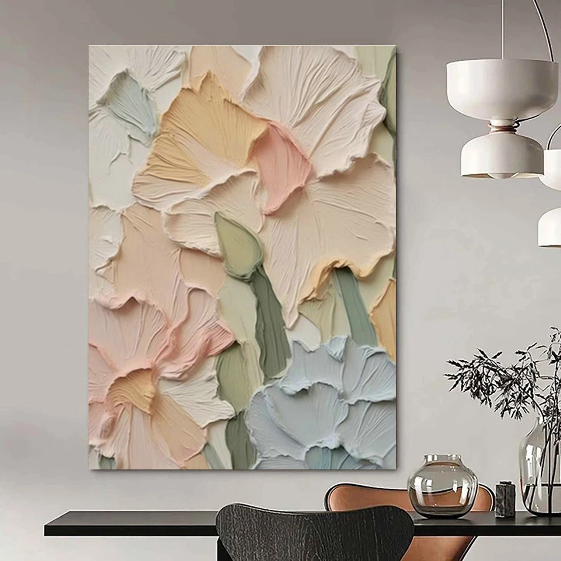 Custom - Designed Handmade Abstract Artwork for Office & Dining Room DLZ1400