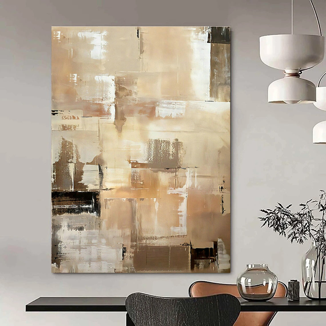 Custom Large-Scale Abstract Canvas for Hallway & Office DLZ0991