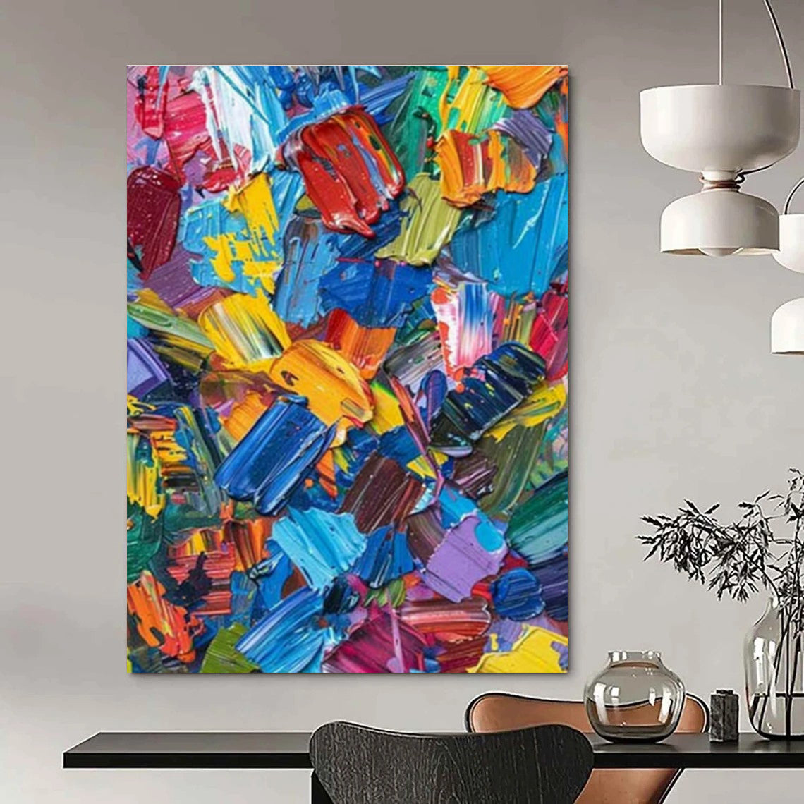 Hand-Crafted Abstract Decor for Entryway and Dining Room DLZ1531