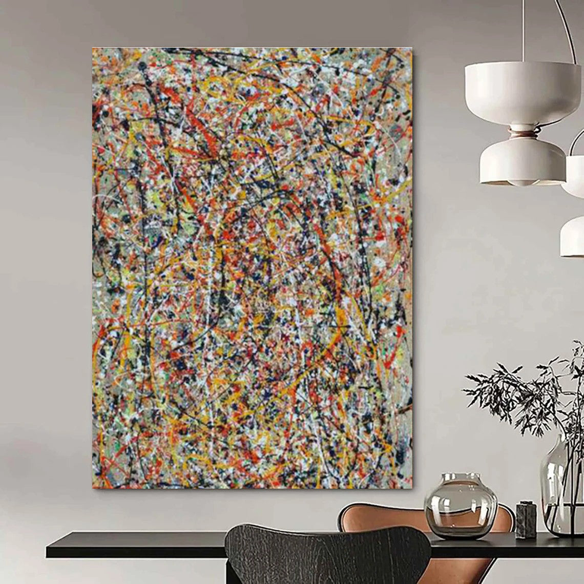 Handmade Abstract Art for Cottage Bedroom and Dining Room DLZ1573